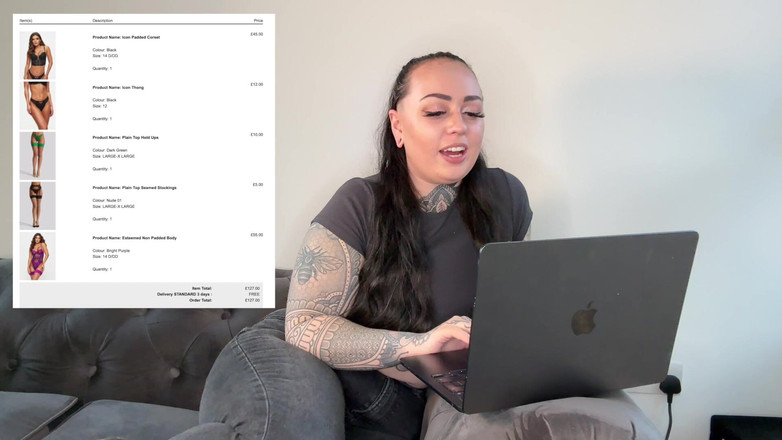 Miss Valentina: Alışveriş çılgınlığı findom boşaltma