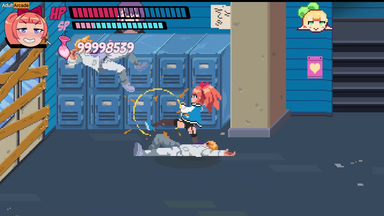 LewdArcade: Náctiletá holka nakopá do zadku bully chlapcům - Lewd City Girls...