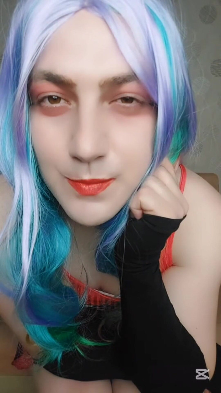 Kitty_Cross: BBW Blonde Ladyboy Femboy Model Cosplayer