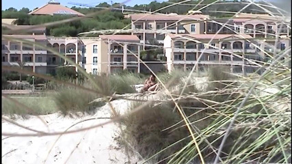 Beachbitches: Pervert chaser on beach