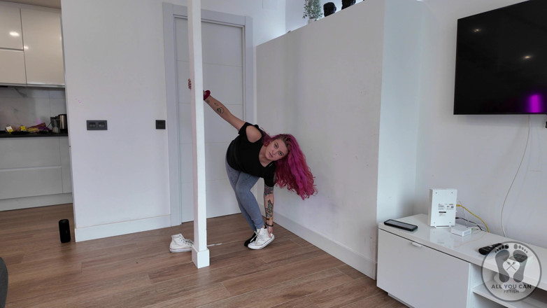 All You Can Fetish: 4K Striptease Casual Outfit țâțe săltărețe te tachinează