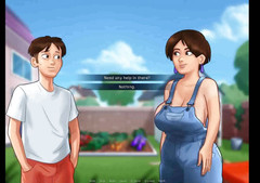 Dirty GamesXxX: Summertime saga: country MILF is milking her tits with a...