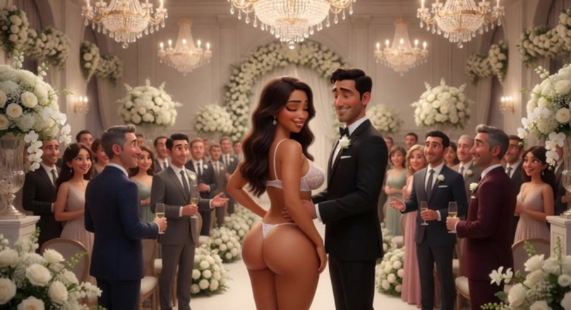 My night collection: Cuckold-ehemann lässt alle gäste beim hochzeitsempfang seine braut auf allen...
