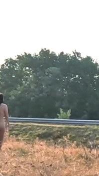 Humiliation of the Slave Girl Tich - Showing Her Pussy and Tits