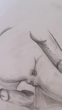 Anal Sex with a Slutty Artist on the Balcony