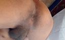 Chet: Polla negra, masturbación con masaje en hombre indio