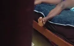 Wife Mastrubation Suddenly Comming Husband and Fuck and Lick Black Pussy