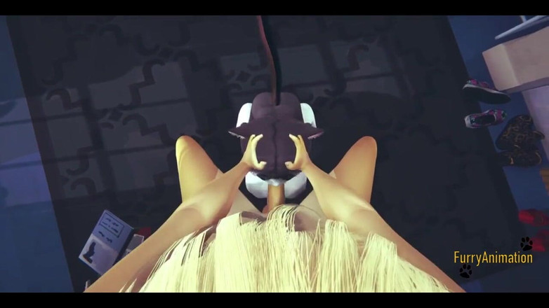 Yaoitube: Furry Hentai - POV Fox X Kittycat kouření a šukání