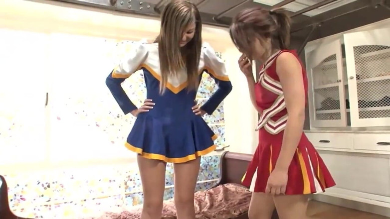 Hot Lesbians X: Lesbian Cheerleaders Cassandra Nix and Mary Jane Johnson Lick Pussy.