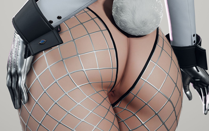 RobStylish: Ryanreos Sexy dívka oblečená jako zajíček hýbe svým velkým zadkem...