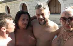 Outdoor Foursome with Sperm Kisses!! thumbnail