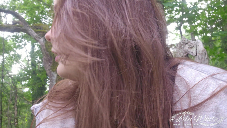 Lily White: I Finger My Pussy in the Forest