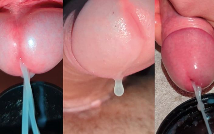 Edge leak drip: Min trippel spermasprut spermasamlingsvideo