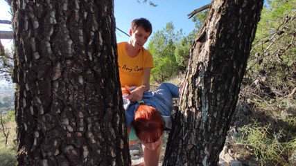 niurakoshkina: Outdoor sex. Hard fucking redhead horny curvy stepmom in the...