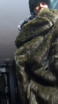 Milfycalla- Deep Blow-job and Cum Play While Wearing a Hot Green Fur-coat, Leather Gloves and Long Boots 213