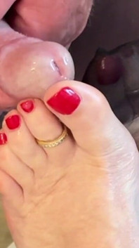 Señora Madura Pies Y Su Amante Del Nylon 453