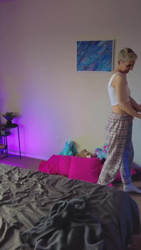 Handjob around the room - Homemade