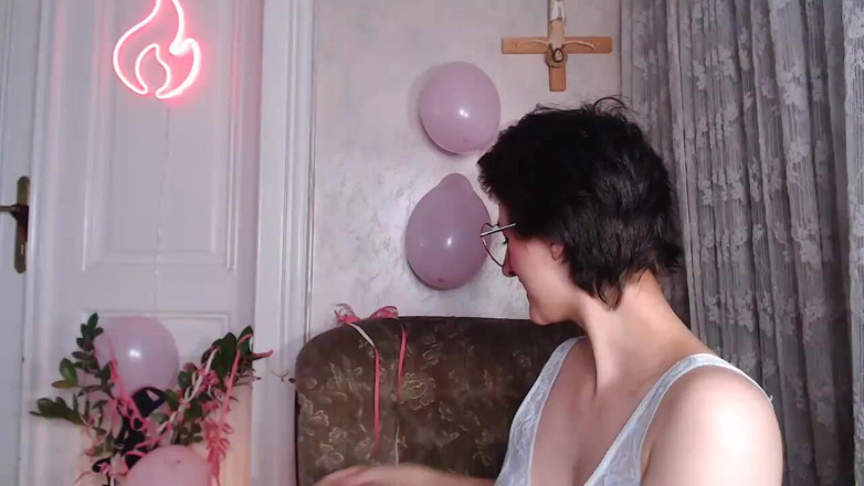 The Antichristrix: Camgirl Full Bush Under Nightgown