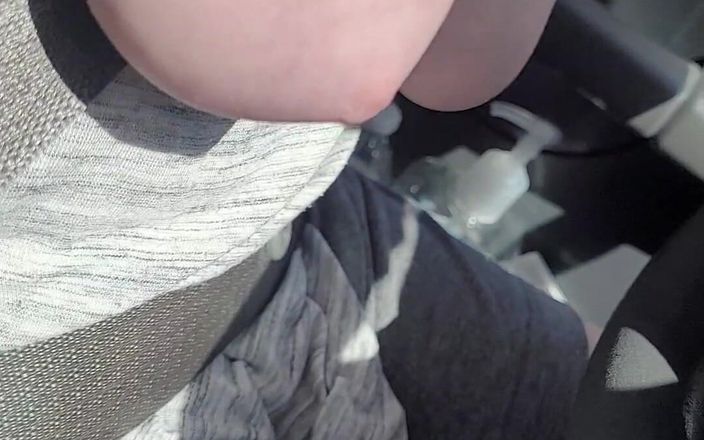 On cloud sixty nine: Saggy Tit Wife Driving the Car