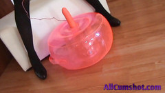 All Cumshot: Mengongkek mainan barunya