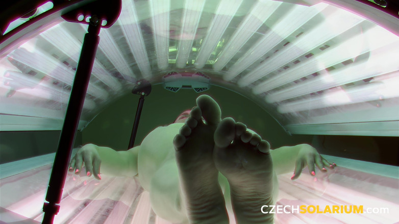 Czech Solarium: Tschechisches Solarium 76: Schöne muschi in voller Anzeige