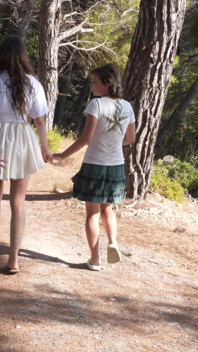 Wetting Ck Panties on a Hike