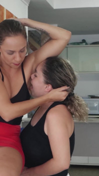 Submissive Girl Worshiping, Smelling and Licking My Armpits!