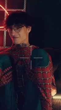 Spider Man Costume. Bottom Boy a Pose. Ass Hole