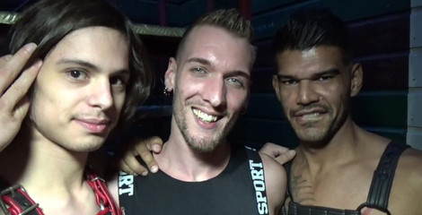 Crunch French bareback porn: Gran Orgia en The Cruising Web en Amsterdam! Pornstar folla...