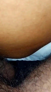 Fuck My Black Ebony Stepsister's Hairy Pussy Until Get Orgasm and Cumshot
