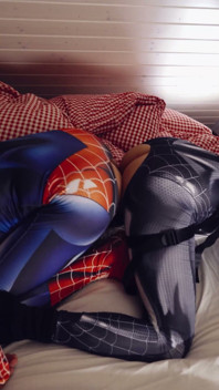 Anal creampie dla spider girl - Anal Cleanup, Ustalanie, 3 wytryski i spust w ustach dla Spider Mana