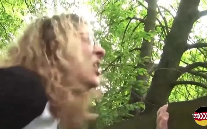 123XXX - Fucked Amateurs in Germany!: Blonde MILF with Glasses Wants Him There and Now