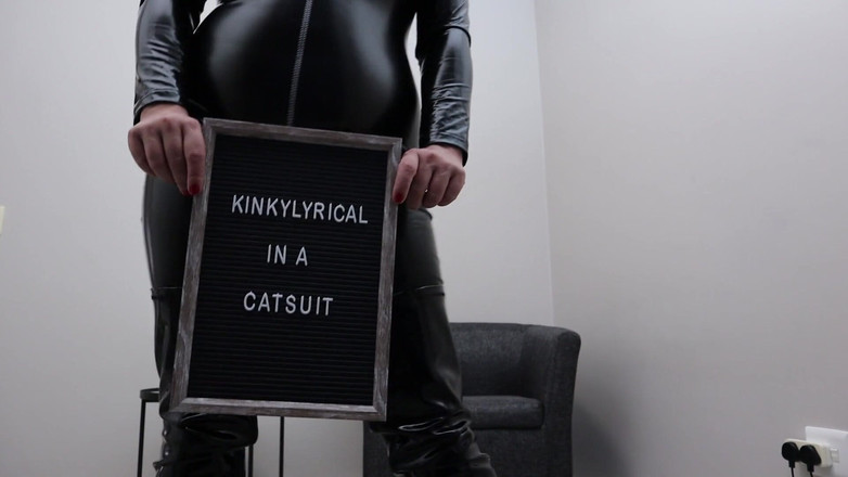 Kinky Lyrical: Curvy MILF in a Catsuit and Thighhigh Boots