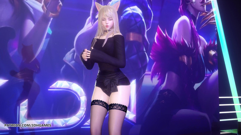 3D-Hentai Games: [MMD] Exid - Ik en jij Ahri Akali Evelynn sexy striptease...