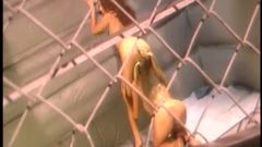 Girl on Girl: Dvě prsaté krásné lesbické holky si spolu hrají těsné kundičky