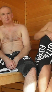 Camilla and Mr. Creampie Fuck in the Sauna at the Spa