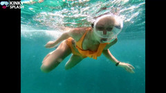 UKCuteGirl: Snorkel Slut in Paradise - Underwater Flash & Naughty Tease