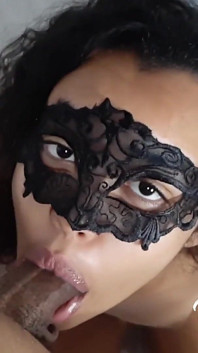 Cum on Lips and Pussy Fucking