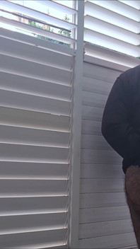 Looking Outside, Playing, Licking Precum, and Milking in the Shower