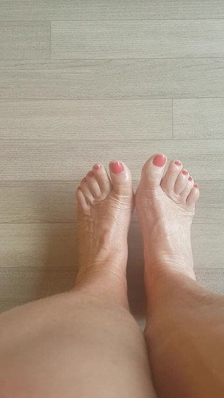 MisS Angel: Looking down on my feet.