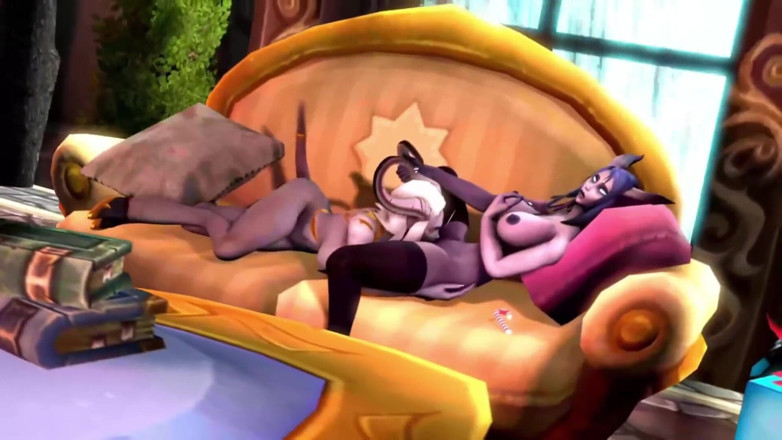 Wraith ward: Draenei Demon Girls Eating Eachother : Warcraft Parody