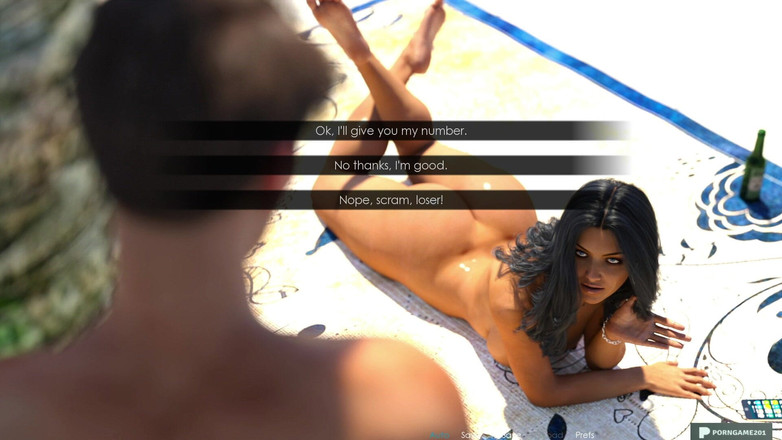 Porngame201: Anna, affection excitante n° 75, Anna taquine sur la plage
