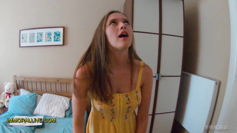 Immoral Live: Stacy Cruz gets the last laugh when her stepfather creampies...