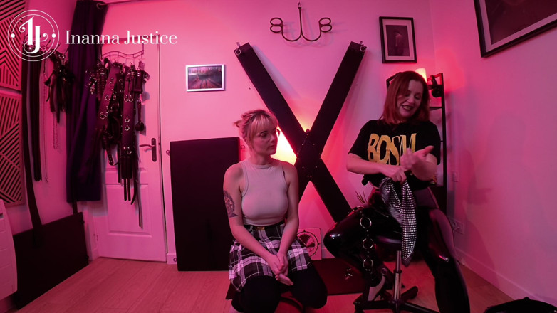 InannaJustice: Kink Basics 3 Perhambaan Avec Foulards Et Ceintures