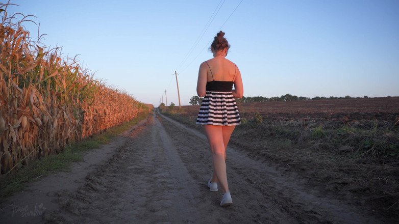 Teasecombo 4K: Nakukování na sexy asijskou dívku ukazující kalhotky pod sukní fantasy