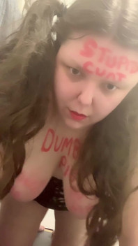 Shaking Udders Dumb Fat Pig Humiliation