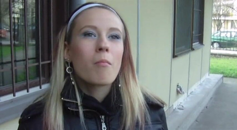 Femdom Austria: Cute Teen Smoking Cigarette Outdoors