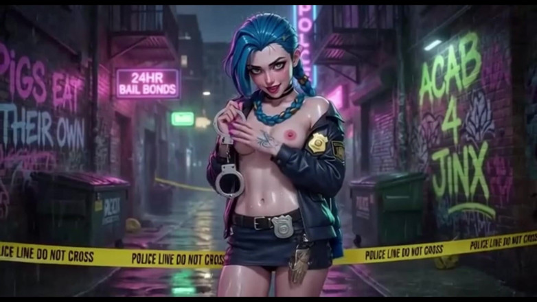 Ianimedia: Compilation explicite de jinx hentai, corps brillant mouillé, poses multiples,...