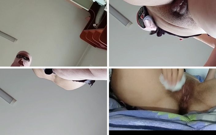 Amateur_MS: Amatérská manželka prstí kundičku orgasmus se sténáním. Latina Velký zadek,...