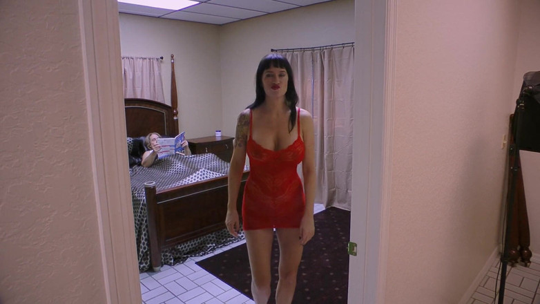 Angie Noir: stepMother needs seed - Grouchy step-son needs a lift w Angie...
